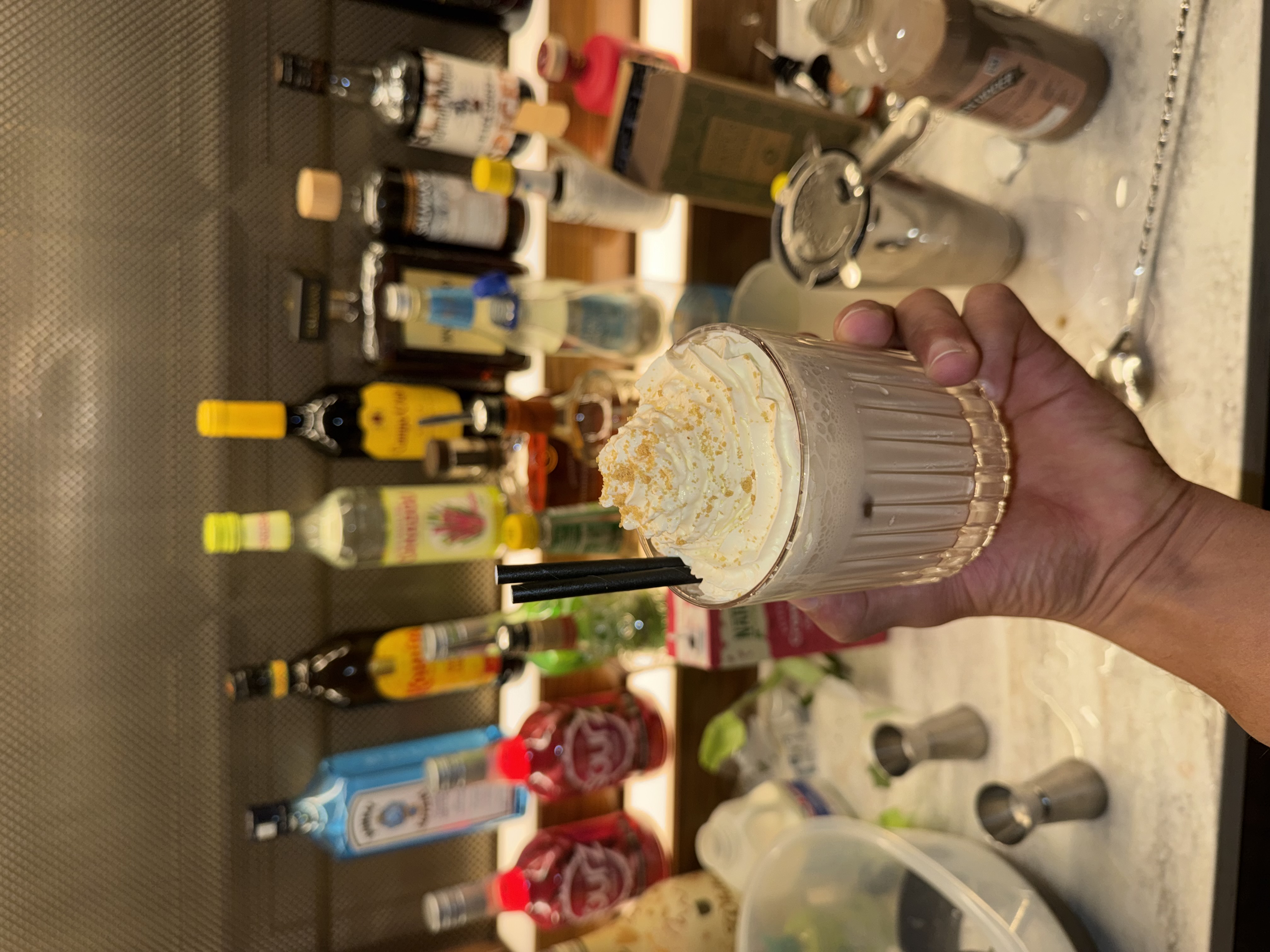 Guests enjoying cocktails